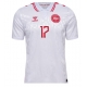 Danemarca Victor Kristiansen #17 Tricou Fotbal Replică European 2024 Barbati Deplasare